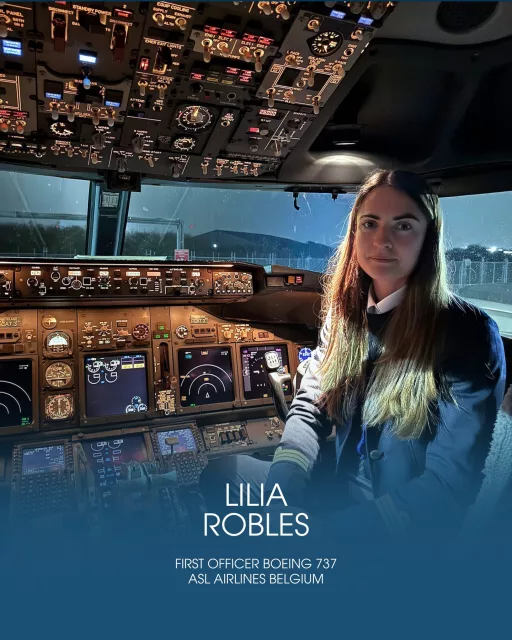 ✈️ 👩‍✈️ From Wecair student to airline pilotAt 14, she watched a plane cross the sky from a chairlift. Today, she flies one. Lilia Robles is 23 years old. She's a First Officer at ASL Airlines Belgium, flying through Europe at night, carrying parcels, horses, and dreams.Her path was anything but straight.Three rejections. Moments of doubt. Moments where she could have walked away. She didn't.Her story is here : link in bio.Read it. And pass it on to every young girl who's still hesitating. Aviation belongs to you too.#wecair #wecairpilotschool #aviation #womenpilot #studentpilot #aslairlines