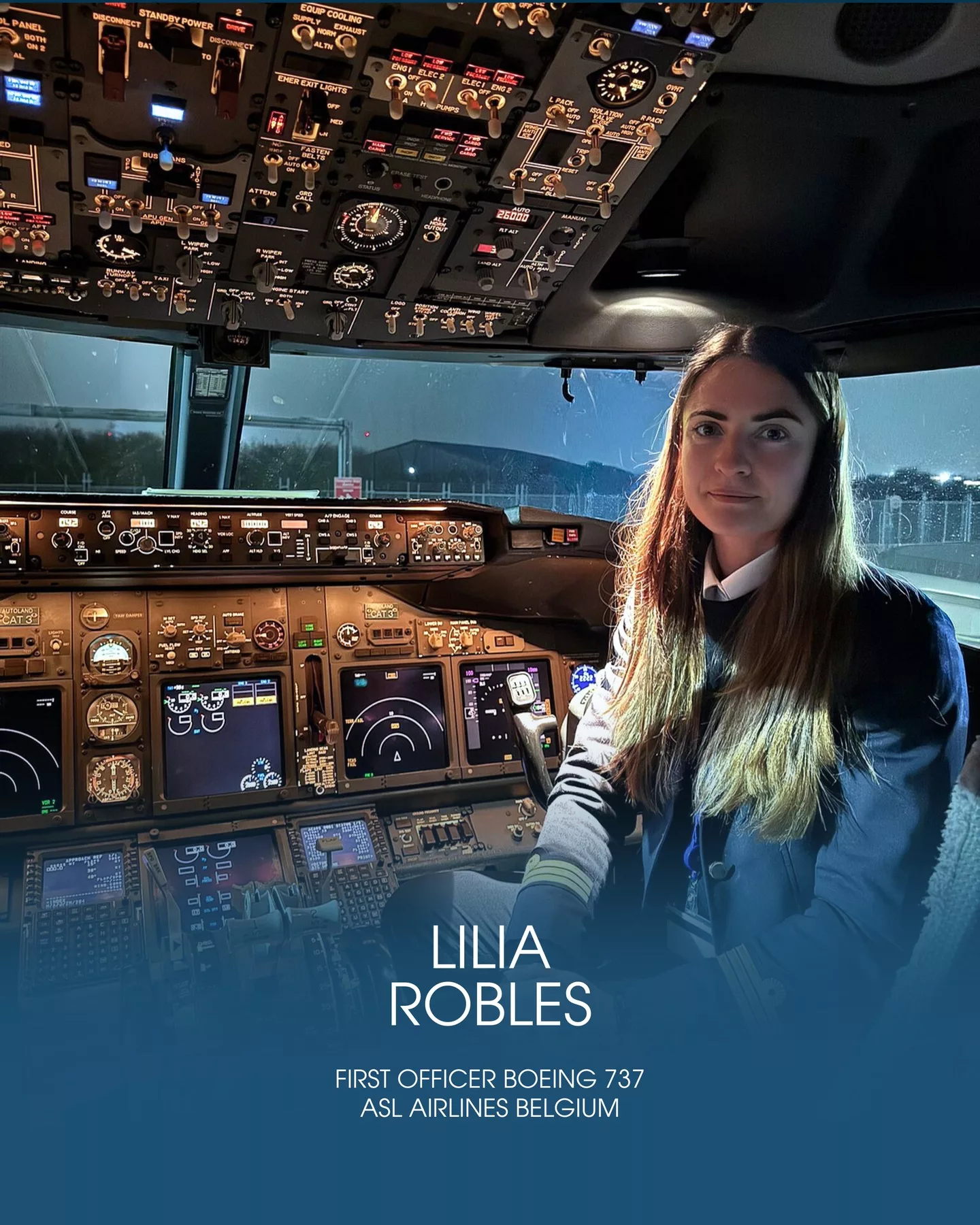✈️ 👩‍✈️ From Wecair student to airline pilot

At 14, she watched a plane cross the sky from a chairlift. Today, she flies one. Lilia Robles is 23 years old. 

She's a First Officer at ASL Airlines Belgium, flying through Europe at night, carrying parcels, horses, and dreams.

Her path was anything but straight.Three rejections. Moments of doubt. Moments where she could have walked away. She didn't.

Her story is here : link in bio.
Read it. And pass it on to every young girl who's still hesitating. Aviation belongs to you too.

#wecair #wecairpilotschool #aviation #womenpilot #studentpilot #aslairlines